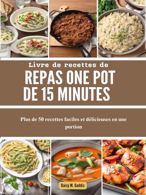 cover image of Livre de recettes de repas ONE POT de 15 minutes